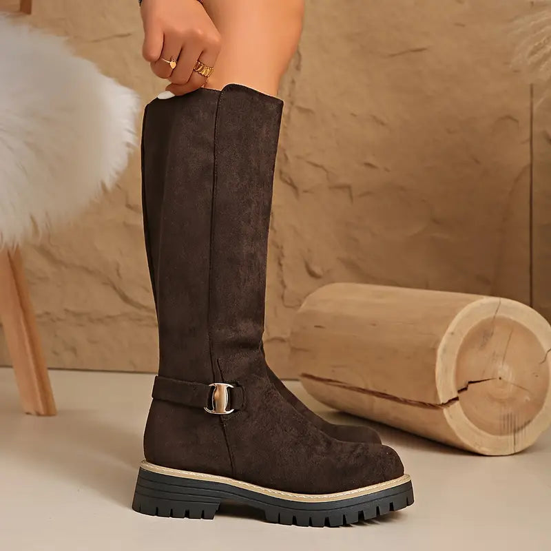 Botas Altas Daniella: Estilo Atrevido y Seguridad Invierno